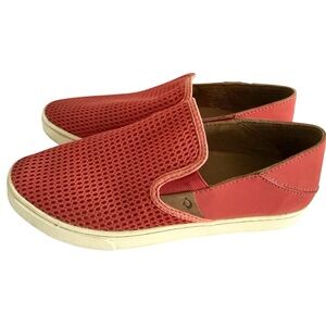 OluKai Pehuea Slip On Sneaker Coral Size 9
